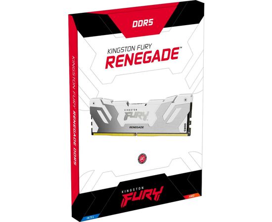 Модуль памяти для компьютера DDR5 32GB 6000 MHz Renegade White Kingston Fury (ex.HyperX) (KF560C32RW-32), изображение 4 Модуль памяти для компьютера DDR5 32GB 6000 MHz Renegade White Kingston Fury (ex.HyperX) (KF560C32RW-32), изображение 4