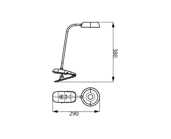 Настольная лампа Philips LED Reading Desk lamp Donutclip 3W, 4000K, 1200mAh (Lithium battery), рожевий (929003179627), изображение 4 Настольная лампа Philips LED Reading Desk lamp Donutclip 3W, 4000K, 1200mAh (Lithium battery), рожевий (929003179627), изображение 4