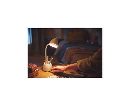 Настольная лампа Philips LED Reading Desk lamp Hat 4.5W, 3000/4000/5700K, 1800mAh (Lithium battery), білий (929003241007), изображение 3 Настольная лампа Philips LED Reading Desk lamp Hat 4.5W, 3000/4000/5700K, 1800mAh (Lithium battery), білий (929003241007), изображение 3