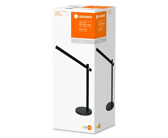 Настольная лампа LEDVANCE PANAN ALU 7W, 3000/4300/6500K, 220В, чорна (4058075321281), изображение 5