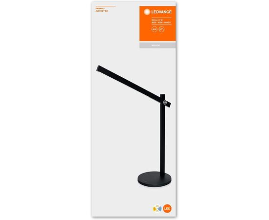 Настольная лампа LEDVANCE PANAN ALU 7W, 3000/4300/6500K, 220В, чорна (4058075321281), изображение 6