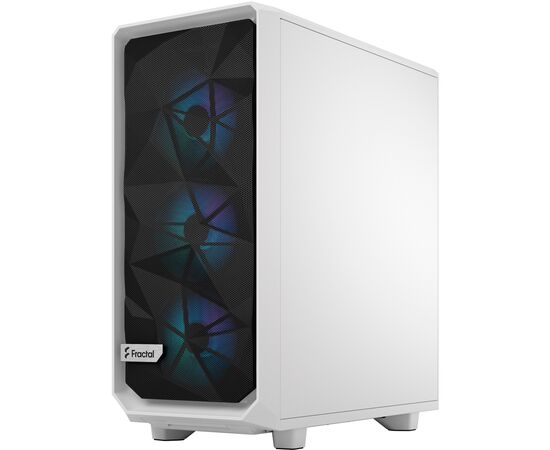 Корпус Fractal Design Meshify 2 Compact RGB White TG (FD-C-MES2C-08), изображение 2 Корпус Fractal Design Meshify 2 Compact RGB White TG (FD-C-MES2C-08), изображение 2