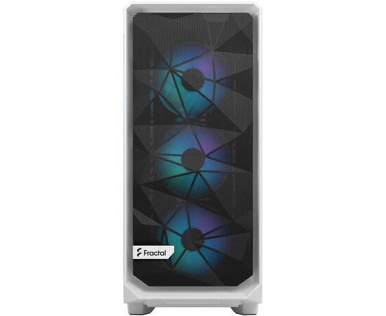 Корпус Fractal Design Meshify 2 Compact RGB White TG (FD-C-MES2C-08), изображение 3 Корпус Fractal Design Meshify 2 Compact RGB White TG (FD-C-MES2C-08), изображение 3