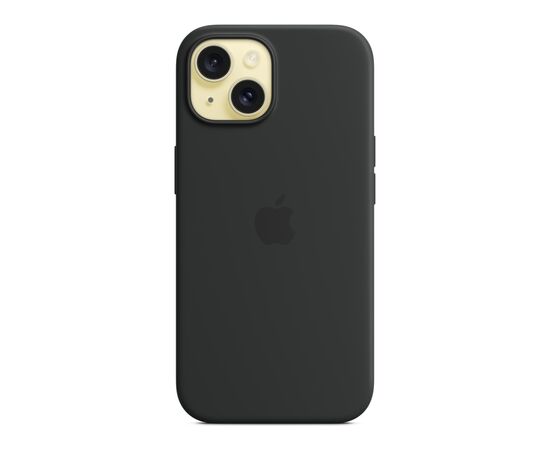 Чохол до мобільного телефона Apple iPhone 15 Silicone Case with MagSafe Black (MT0J3ZM/A), зображення 3 Чохол до мобільного телефона Apple iPhone 15 Silicone Case with MagSafe Black (MT0J3ZM/A), зображення 3