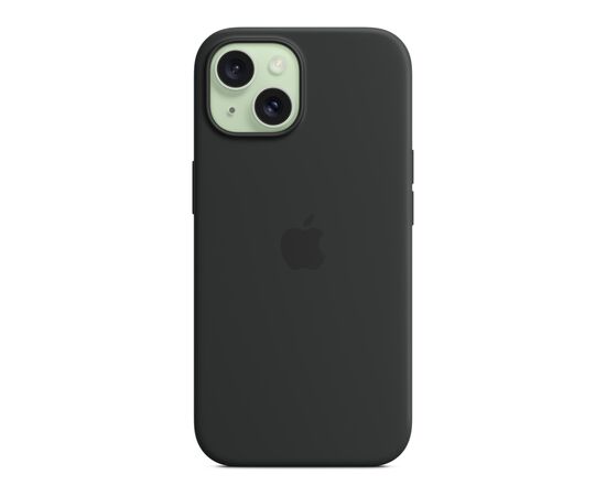 Чохол до мобільного телефона Apple iPhone 15 Silicone Case with MagSafe Black (MT0J3ZM/A), зображення 4 Чохол до мобільного телефона Apple iPhone 15 Silicone Case with MagSafe Black (MT0J3ZM/A), зображення 4