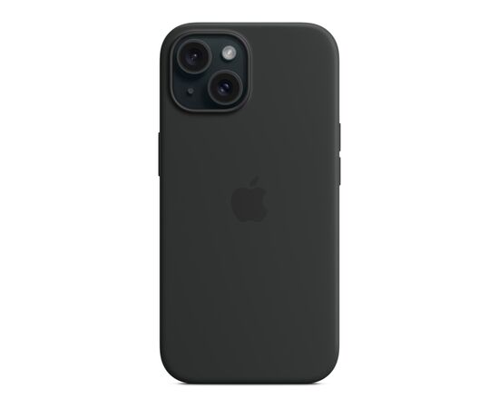 Чохол до мобільного телефона Apple iPhone 15 Silicone Case with MagSafe Black (MT0J3ZM/A), зображення 5 Чохол до мобільного телефона Apple iPhone 15 Silicone Case with MagSafe Black (MT0J3ZM/A), зображення 5