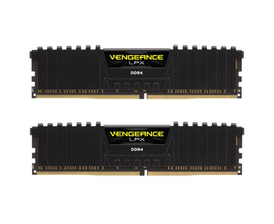 Модуль памяти для компьютера DDR4 64GB (2x32GB) 3600 MHz Vengeance LPX Black Corsair (CMK64GX4M2D3600C18)