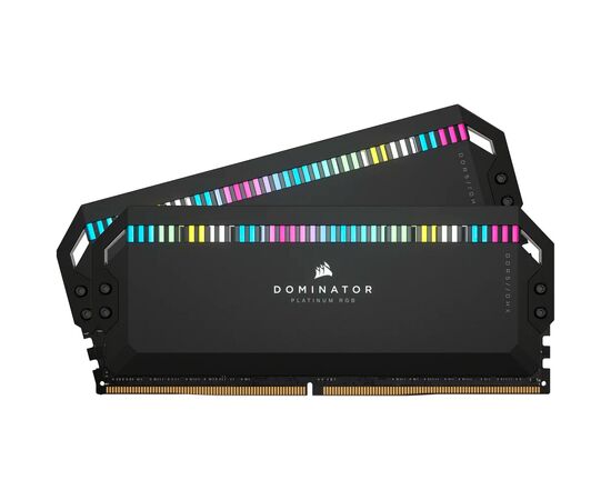 Модуль пам'яті для комп'ютера DDR5 64GB (2x32GB) 6000 MHz Dominator Platinum RGB Black Corsair (CMT64GX5M2B6000C30), зображення 4 Модуль пам'яті для комп'ютера DDR5 64GB (2x32GB) 6000 MHz Dominator Platinum RGB Black Corsair (CMT64GX5M2B6000C30), зображення 4