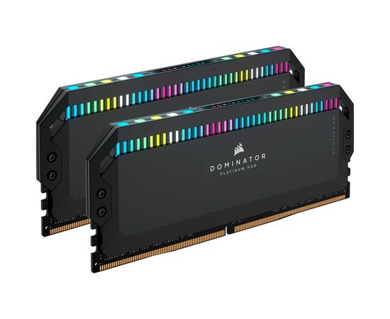 Модуль пам'яті для комп'ютера DDR5 64GB (2x32GB) 6000 MHz Dominator Platinum RGB Black Corsair (CMT64GX5M2B6000C40), зображення 2 Модуль пам'яті для комп'ютера DDR5 64GB (2x32GB) 6000 MHz Dominator Platinum RGB Black Corsair (CMT64GX5M2B6000C40), зображення 2