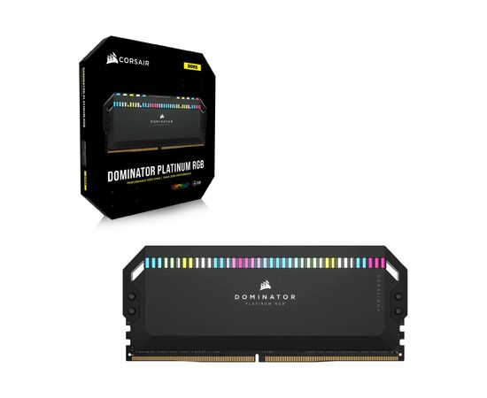 Модуль пам'яті для комп'ютера DDR5 32GB (2x16GB) 7200 MHz Dominator Platinum RGB Black Corsair (CMT32GX5M2X7200C34), зображення 5 Модуль пам'яті для комп'ютера DDR5 32GB (2x16GB) 7200 MHz Dominator Platinum RGB Black Corsair (CMT32GX5M2X7200C34), зображення 5
