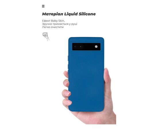 Чехол для мобильного телефона Armorstandart ICON Case Google Pixel 6a Blue (ARM70908), изображение 7 Чехол для мобильного телефона Armorstandart ICON Case Google Pixel 6a Blue (ARM70908), изображение 7