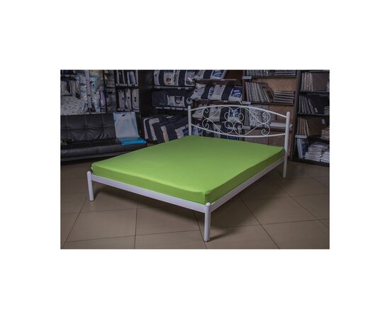 Простирадло Billerbeck трикотажне на резинці зелене яблуко 100х200 см (1671-Е31), зображення 2