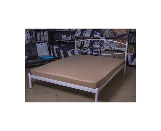 Простирадло Billerbeck трикотажне на резинці коричневий 100х200 см (1671-Е42), зображення 2