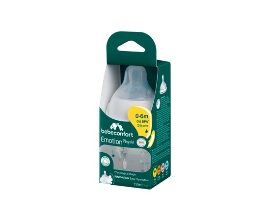 Бутылочка для кормления Bebe Confort EMOTION PHYSIO Urban Garden, 150 мл (белая) (3102209110), изображение 3 Бутылочка для кормления Bebe Confort EMOTION PHYSIO Urban Garden, 150 мл (белая) (3102209110), изображение 3