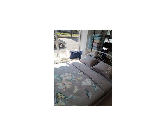 Простирадло Billerbeck LILIA сатин світло-сірий 240х260 см (CN3216380UA2), зображення 3