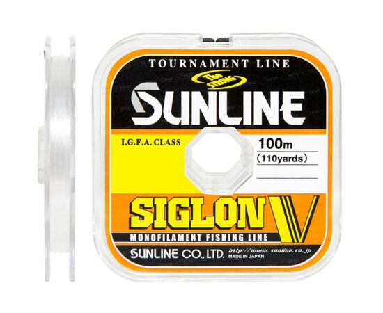 Леска Sunline Siglon V 100м #0.15/0.063мм 0,5кг (1658.04.94)