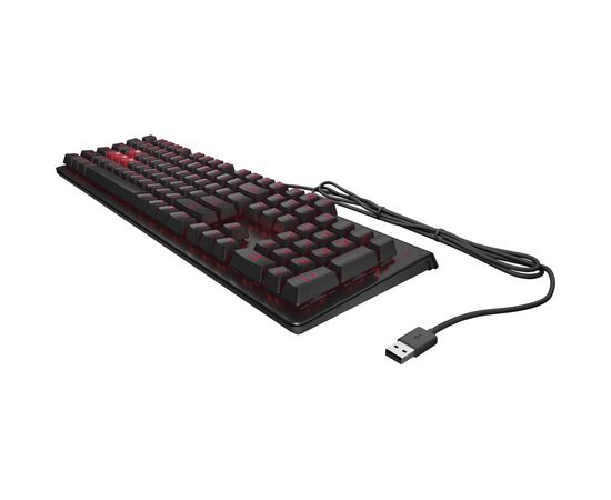 Клавиатура HP OMEN Encoder LED 104key Cherry MX Red USB Black (6YW76AA), изображение 2 Клавиатура HP OMEN Encoder LED 104key Cherry MX Red USB Black (6YW76AA), изображение 2