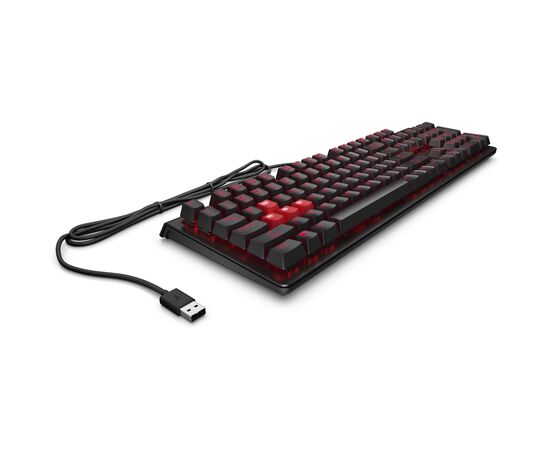Клавиатура HP OMEN Encoder LED 104key Cherry MX Red USB Black (6YW76AA), изображение 3 Клавиатура HP OMEN Encoder LED 104key Cherry MX Red USB Black (6YW76AA), изображение 3