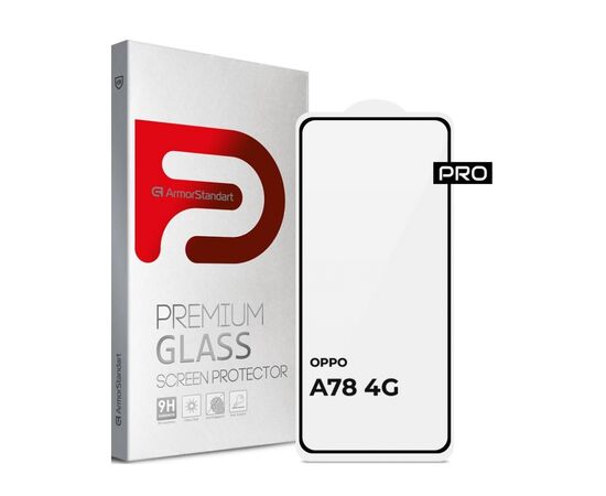 Скло захисне Armorstandart Pro OPPO A78 4G Black (ARM69577)