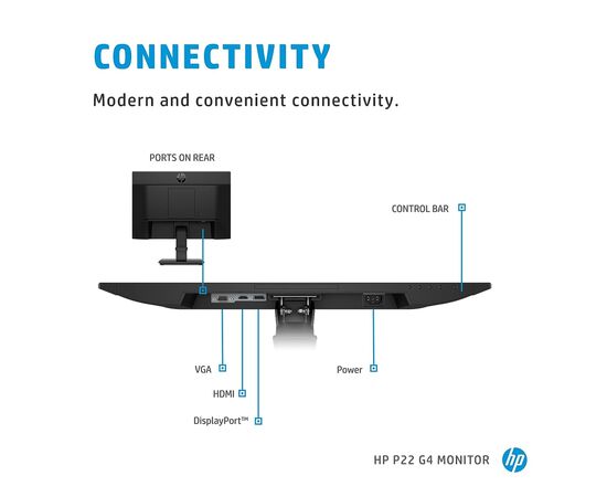 Монитор HP P22 G4 (1A7E4AA), изображение 4 Монитор HP P22 G4 (1A7E4AA), изображение 4