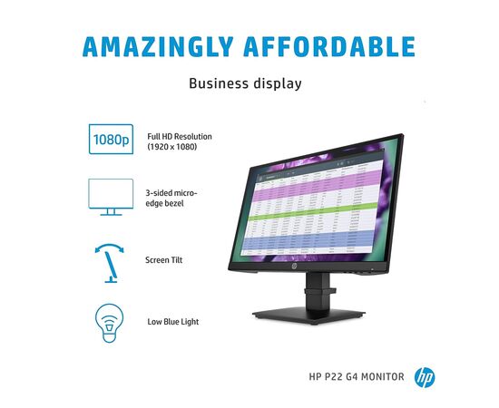 Монитор HP P22 G4 (1A7E4AA), изображение 5 Монитор HP P22 G4 (1A7E4AA), изображение 5