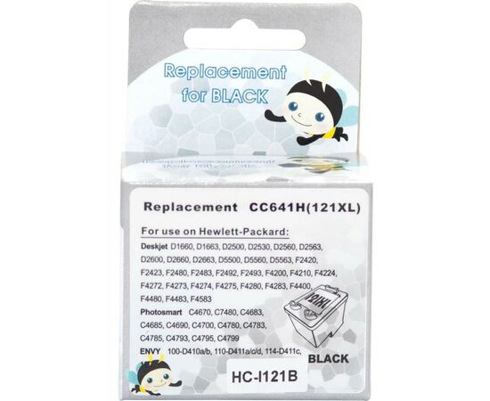 Картридж Microjet для HP №121 Black (CC641HE) (HC-I121B), зображення 2 Картридж Microjet для HP №121 Black (CC641HE) (HC-I121B), зображення 2