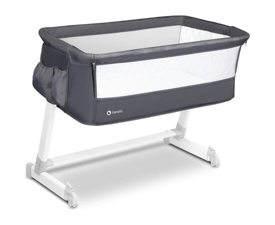 Ліжечко Lionelo приставне Theo Dark Grey (LO-THEO DARK GREY)
