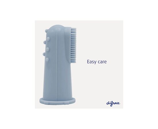 Дитяча зубна щітка Difrax Cиліконова, масажна, Blue (377 Blue), зображення 5