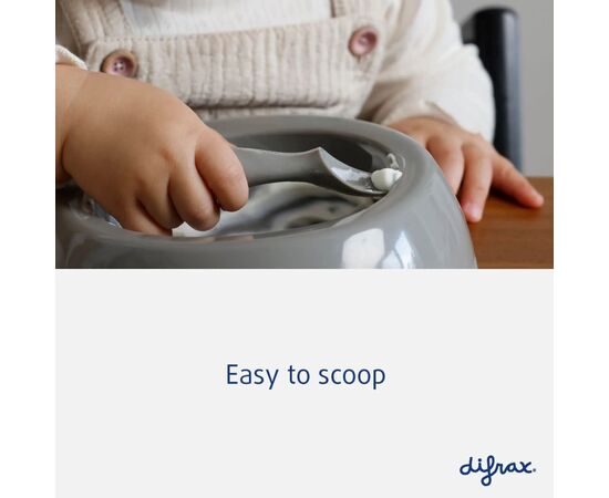 Набор детской посуды Difrax мисочка, вилка и ложка (Clay) (7342 Clay), изображение 3 Набор детской посуды Difrax мисочка, вилка и ложка (Clay) (7342 Clay), изображение 3