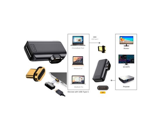 Перехідник USB-C to DisplayPort 8K60Hz PowerPlant (CA914265), зображення 2 Перехідник USB-C to DisplayPort 8K60Hz PowerPlant (CA914265), зображення 2