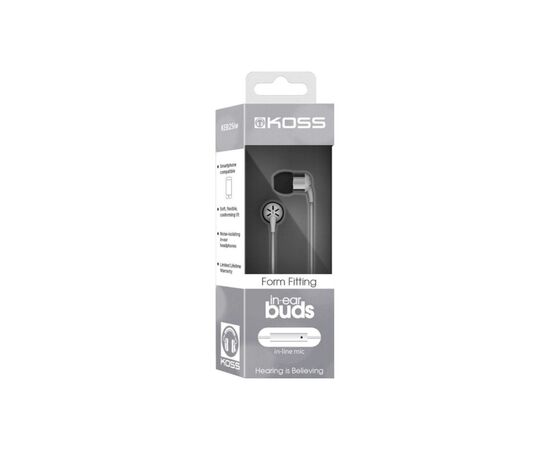 Наушники Koss KEB25iW In-Ear Mic White (189650.101), изображение 3 Наушники Koss KEB25iW In-Ear Mic White (189650.101), изображение 3
