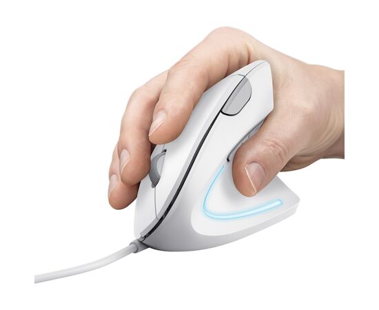Мышка Trust Verto Ergonomic USB White (25133), изображение 6 Мышка Trust Verto Ergonomic USB White (25133), изображение 6