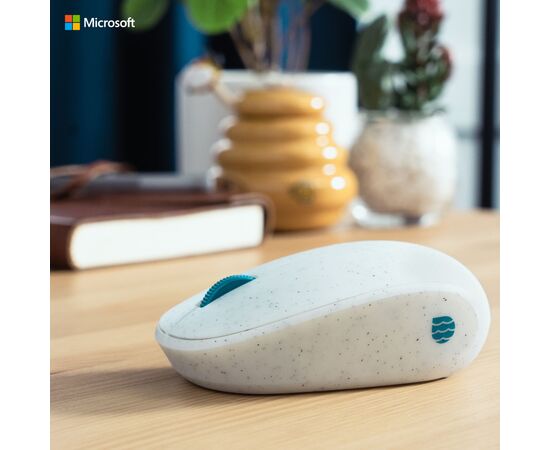Мышка Microsoft Ocean Plastic Bluetooth White (I38-00009), изображение 3 Мышка Microsoft Ocean Plastic Bluetooth White (I38-00009), изображение 3