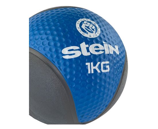 Медбол Stein Чорно-синій 1 кг (LMB-8017-1), изображение 2 Медбол Stein Чорно-синій 1 кг (LMB-8017-1), изображение 2