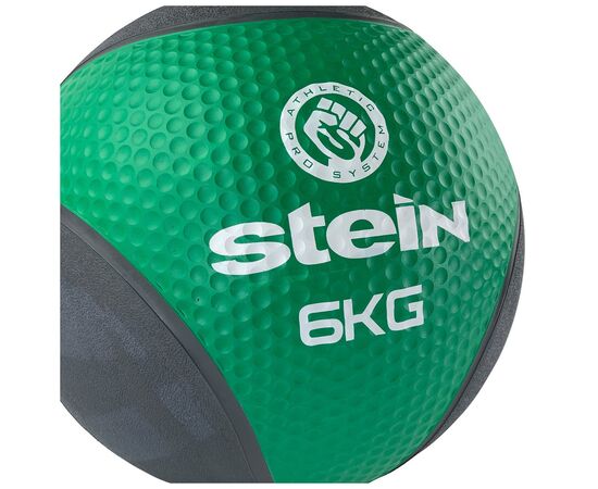 Медбол Stein Чорно-зелений 6 кг (LMB-8017-6), зображення 2 Медбол Stein Чорно-зелений 6 кг (LMB-8017-6), зображення 2
