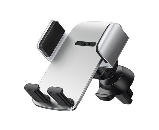 Универсальный автодержатель Baseus 4.7-6.7" Gravity Control Clamp (на решетку) silver (SUYK010112)