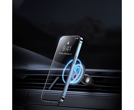 Универсальный автодержатель Baseus Magnetic (на решетку) black (SUCC000101), изображение 7 Универсальный автодержатель Baseus Magnetic (на решетку) black (SUCC000101), изображение 7
