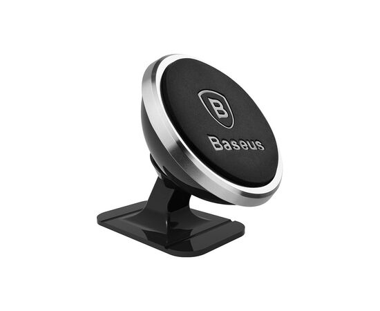 Универсальный автодержатель Baseus Magnetic 360° Rotation (клейкая лента) silver (SUGENT-NT0S)