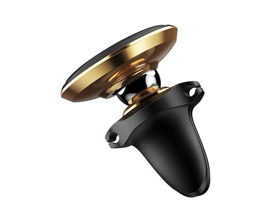 Универсальный автодержатель Baseus Magnetic with cable clip (на решетку) golden (SUGX-A0V), изображение 2 Универсальный автодержатель Baseus Magnetic with cable clip (на решетку) golden (SUGX-A0V), изображение 2