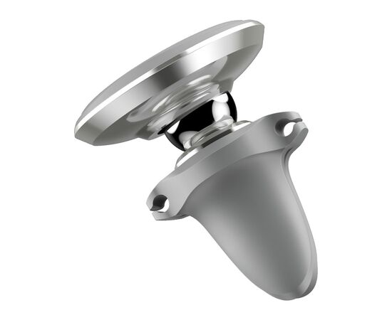 Универсальный автодержатель Baseus Magnetic with cable clip (на решетку) silver (SUGX-A0S), изображение 2 Универсальный автодержатель Baseus Magnetic with cable clip (на решетку) silver (SUGX-A0S), изображение 2