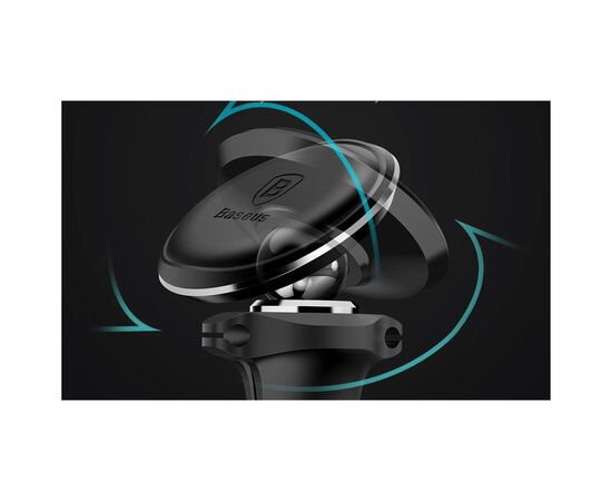 Универсальный автодержатель Baseus Magnetic with cable clip (на решетку) black (SUGX-A01), изображение 3 Универсальный автодержатель Baseus Magnetic with cable clip (на решетку) black (SUGX-A01), изображение 3