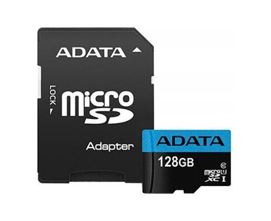 Карта памяти ADATA 128GB microSD class 10 UHS-I A1 Premier (AUSDX128GUICL10A1-RA1)