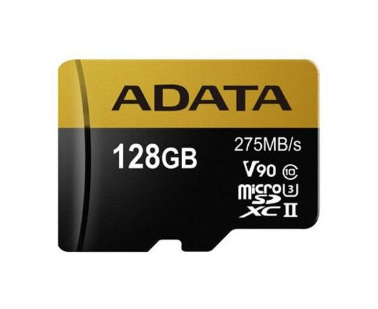 Карта памяти ADATA 128GB microSD class 10 UHS-II U3 (AUSDX128GUII3CL10-CA1), изображение 2 Карта памяти ADATA 128GB microSD class 10 UHS-II U3 (AUSDX128GUII3CL10-CA1), изображение 2