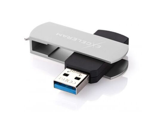 USB флеш накопитель eXceleram 16GB P2 Series Silver/Black USB 3.1 Gen 1 (EXP2U3SIB16), изображение 2 USB флеш накопитель eXceleram 16GB P2 Series Silver/Black USB 3.1 Gen 1 (EXP2U3SIB16), изображение 2