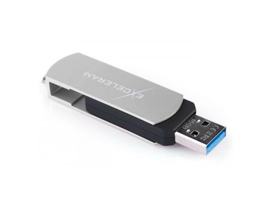 USB флеш накопитель eXceleram 16GB P2 Series Silver/Black USB 3.1 Gen 1 (EXP2U3SIB16), изображение 5 USB флеш накопитель eXceleram 16GB P2 Series Silver/Black USB 3.1 Gen 1 (EXP2U3SIB16), изображение 5