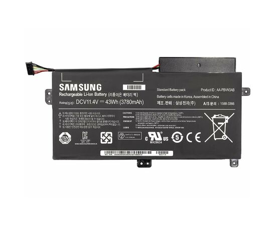 Аккумулятор для ноутбука Samsung 370R (AA-PBVN3AB) 11.4V 43Wh PowerPlant (NB490080), изображение 2 Аккумулятор для ноутбука Samsung 370R (AA-PBVN3AB) 11.4V 43Wh PowerPlant (NB490080), изображение 2