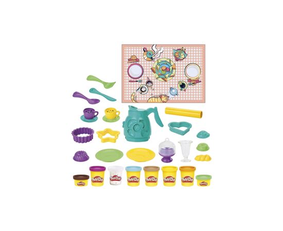 Набор для творчества Hasbro Play-Doh Coffee N Tea Party Playset (F1791_F5751)(366851001) (F5751), изображение 4 Набор для творчества Hasbro Play-Doh Coffee N Tea Party Playset (F1791_F5751)(366851001) (F5751), изображение 4