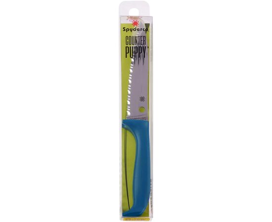 Нож Spyderco Counter Puppy Serrated Blue (K20SBL), изображение 3 Нож Spyderco Counter Puppy Serrated Blue (K20SBL), изображение 3