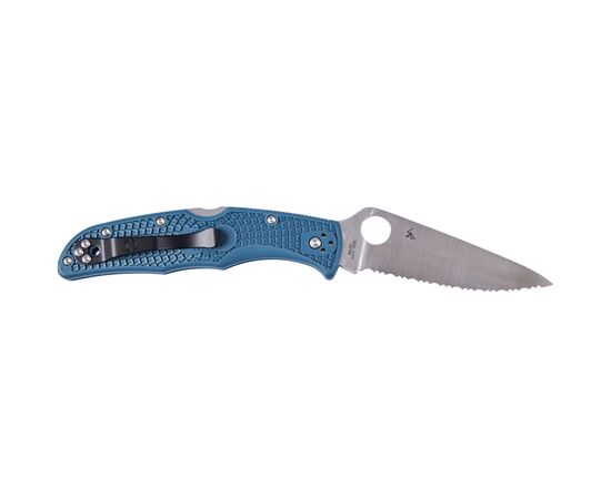 Нож Spyderco Endura 4 Lightweight K390 Serrated Blue (C10FSK390), изображение 2 Нож Spyderco Endura 4 Lightweight K390 Serrated Blue (C10FSK390), изображение 2