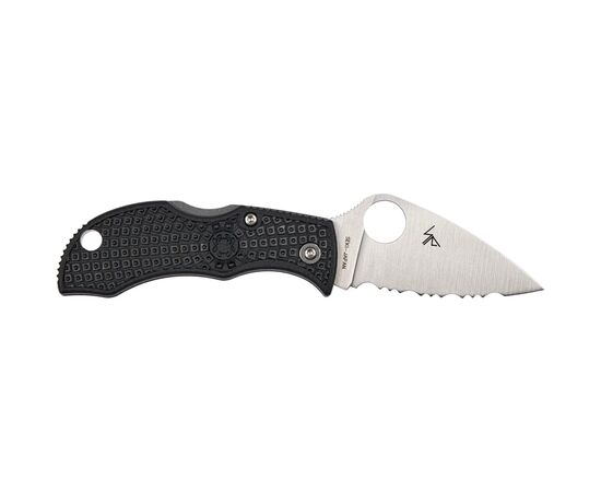 Нож Spyderco Manbug Lightweight Leaf Serrated Black (MBKLFS), изображение 2 Нож Spyderco Manbug Lightweight Leaf Serrated Black (MBKLFS), изображение 2